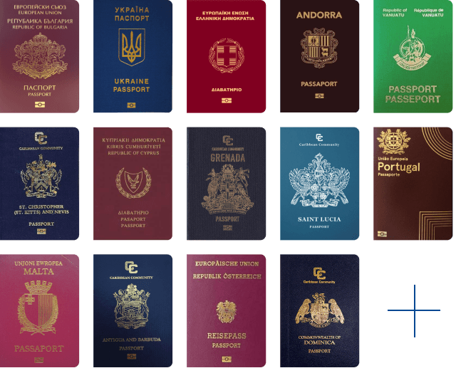 Passports of different countries
