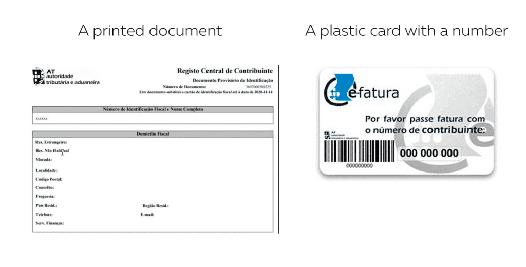 Número de Identificação Fiscal (NIF) is a taxpayer number in Portugal